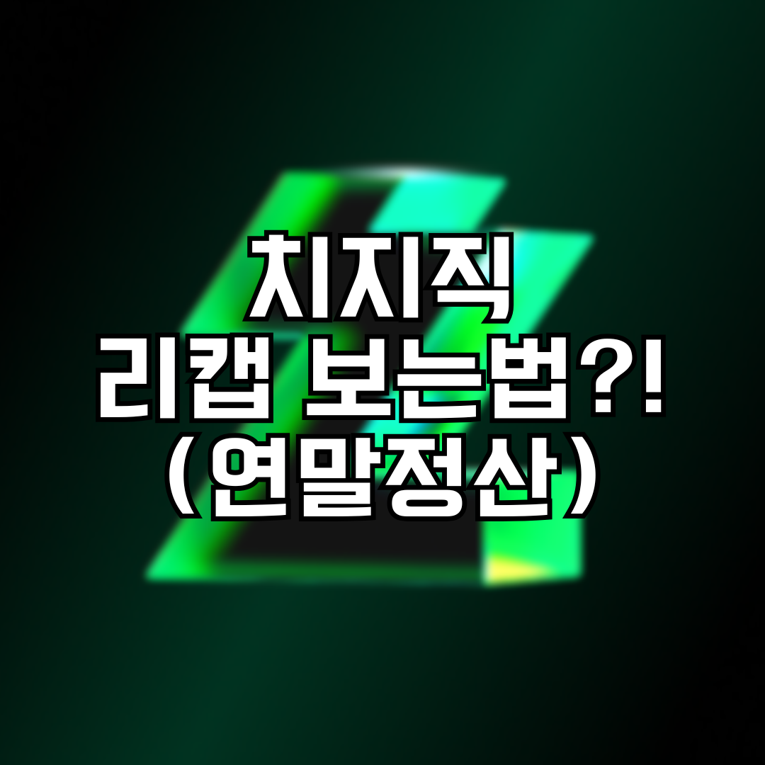 치지직 리캡 보는법 총정리 (연말결산 시청 기록)