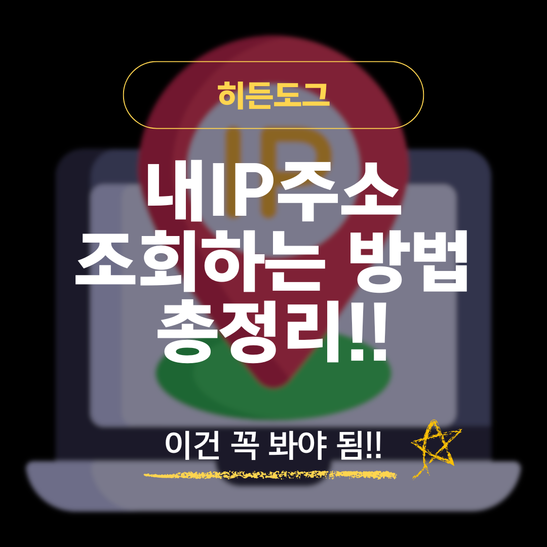 내IP 주소 조회하는 방법