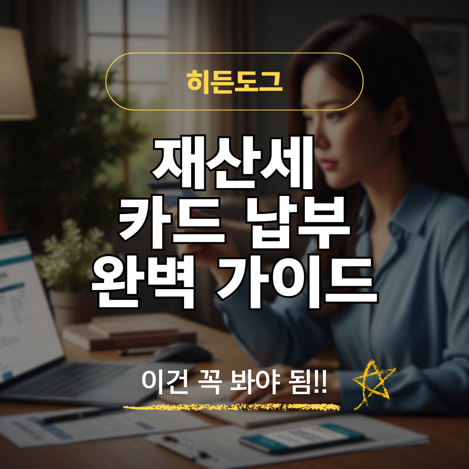 재산세 카드 납부 방법